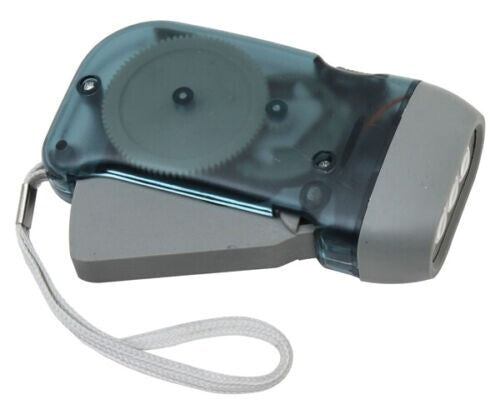 LED Dynamo Hand Crank Flashlight - Emergency Camping Survival Torch