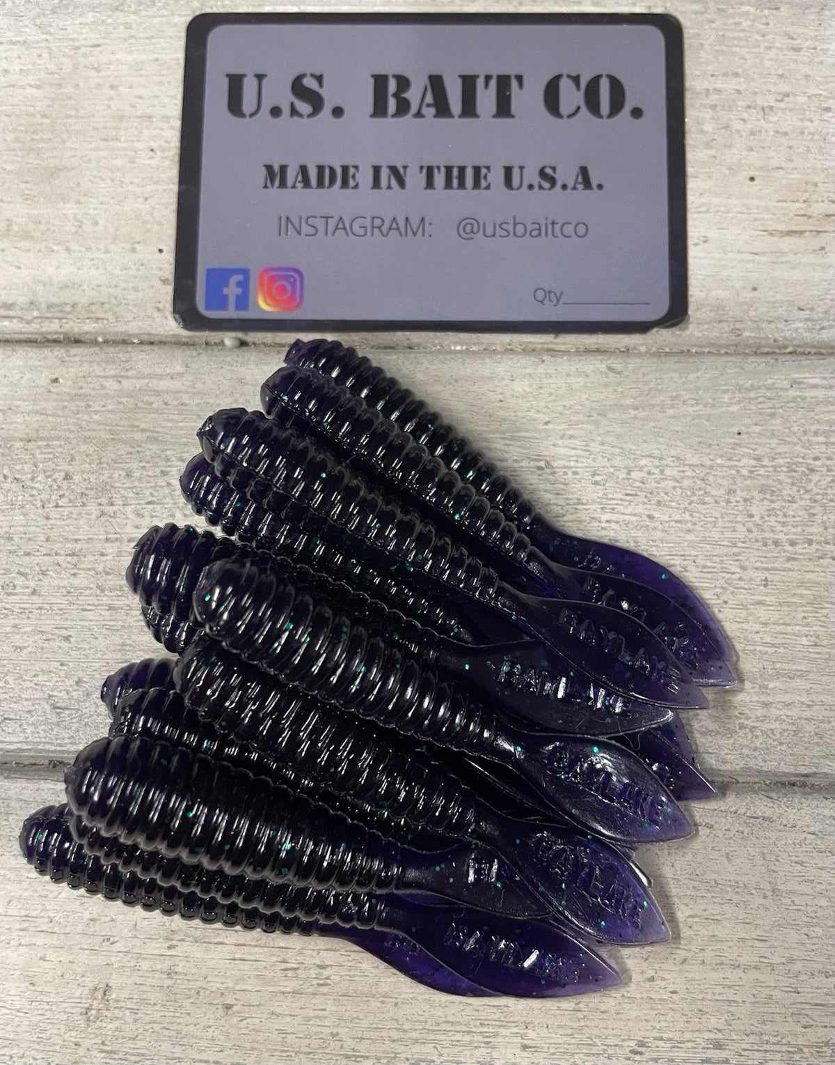 20 Pack Soft Plastic Fishing Baits - 3 Inch Junebug Stingray Grubs for Bass, Snook, Trout