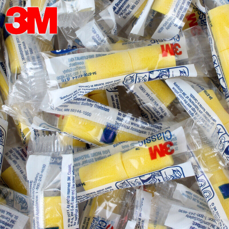 Disposable Foam Ear Plugs Noise Reduction NRR 29 dB - Bulk Pack Options