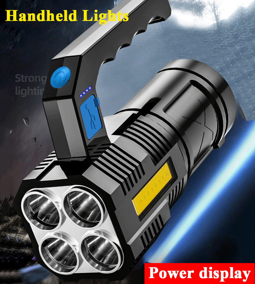 Super Bright 99000000LM LED Tactical Flashlight USB Rechargeable Handheld Torch