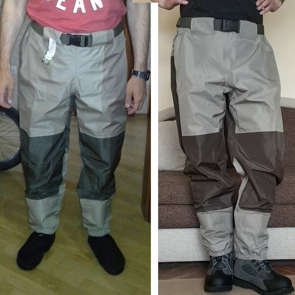 Waterproof Fly Fishing Waders Pants with Adjustable Waist and Neoprene Booties