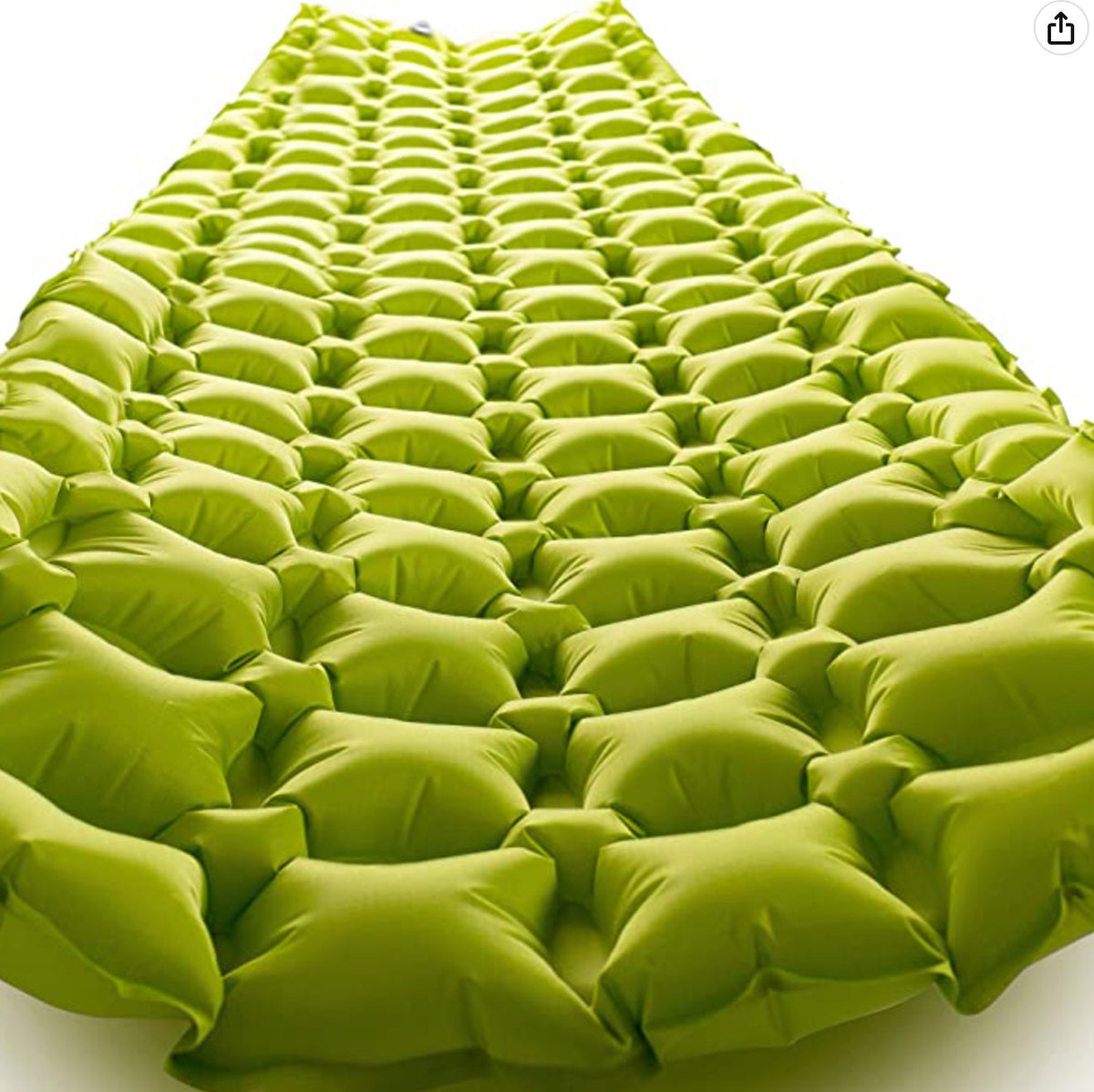 Ultralight Inflatable Sleeping Pad for Camping and Hiking - Green, 75.5" x 23"