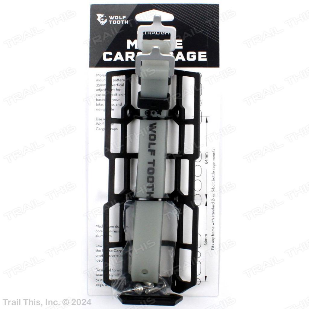 Wolf Tooth Morse Cargo Cage with 2 Straps - Bike Water Bottle Mount