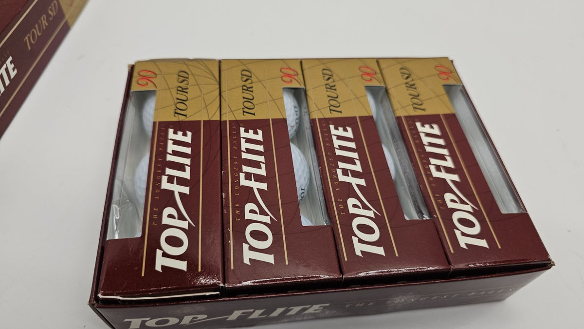 Golf Balls - Vintage Top-Flite Tour SD 90 High Spin Soft Feel - Dozen