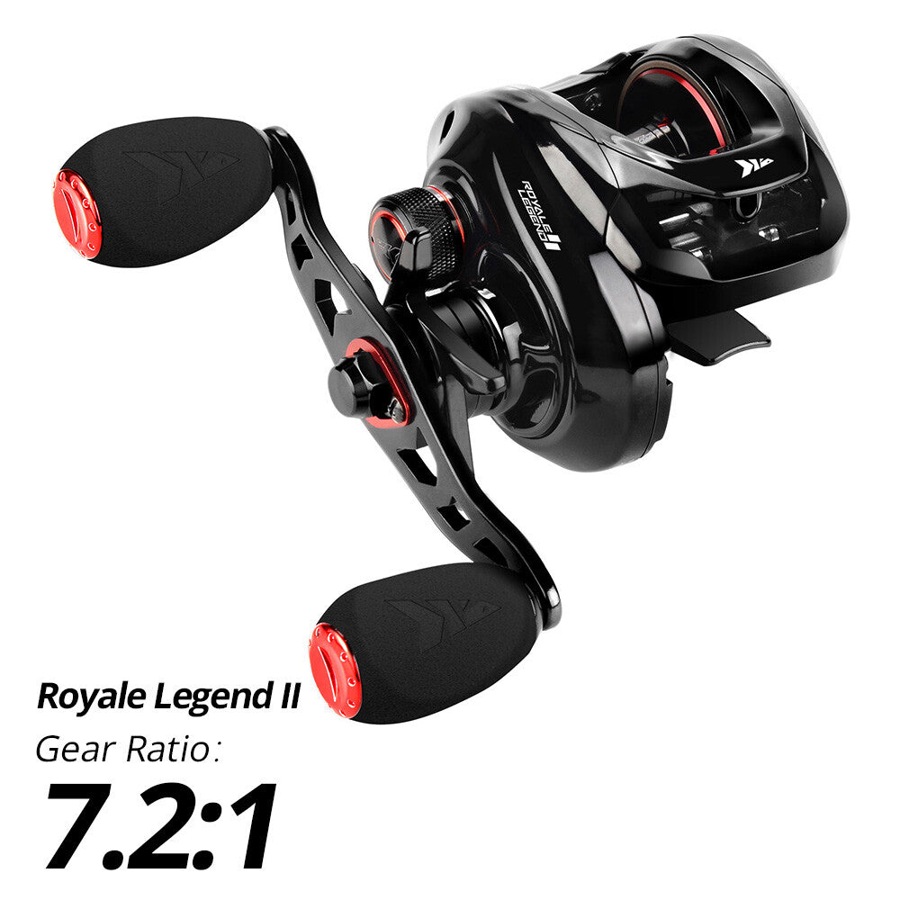 Baitcasting Fishing Reel 5.4:1 & 7.2:1 Gear Ratios, Compact & Durable