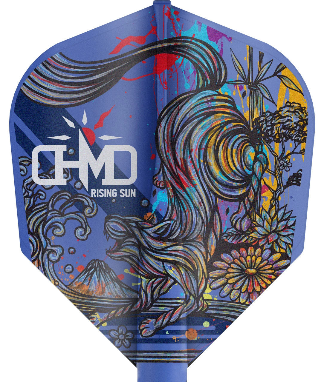 Target 8 Flight Haruki Muramatsu Shape No. 6 Dart Flights Blue/White (3 Pack)