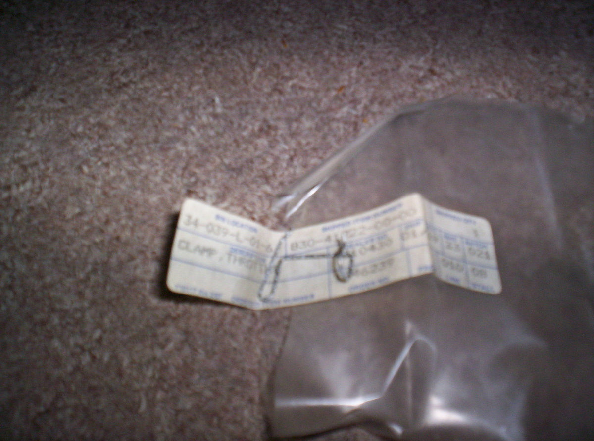 Vintage Yamaha Snowmobile Throttle Cable Clip OEM 830-42111