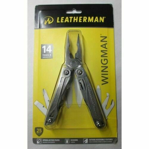 Leatherman Wingman Multi-Tool with 14 Functions - Stainless Steel