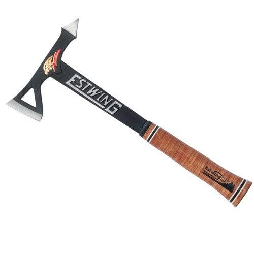 Steel Tomahawk Axe with Leather Grip and Nylon Sheath - 28oz