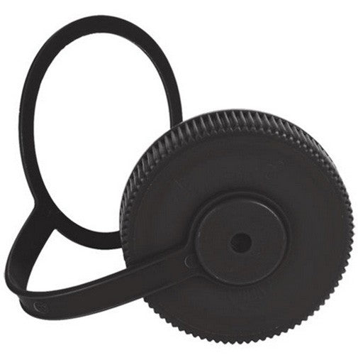 16 oz Small Wide Mouth Water Bottle Replacement Cap - Black