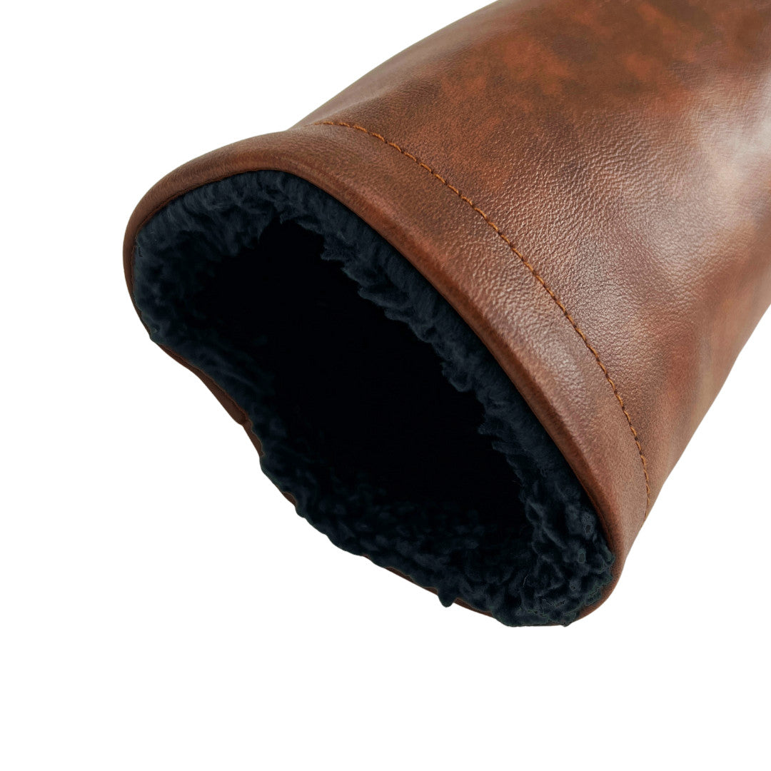 Fairway Golf Club Headcover - Caramel Brown Leather Barrel