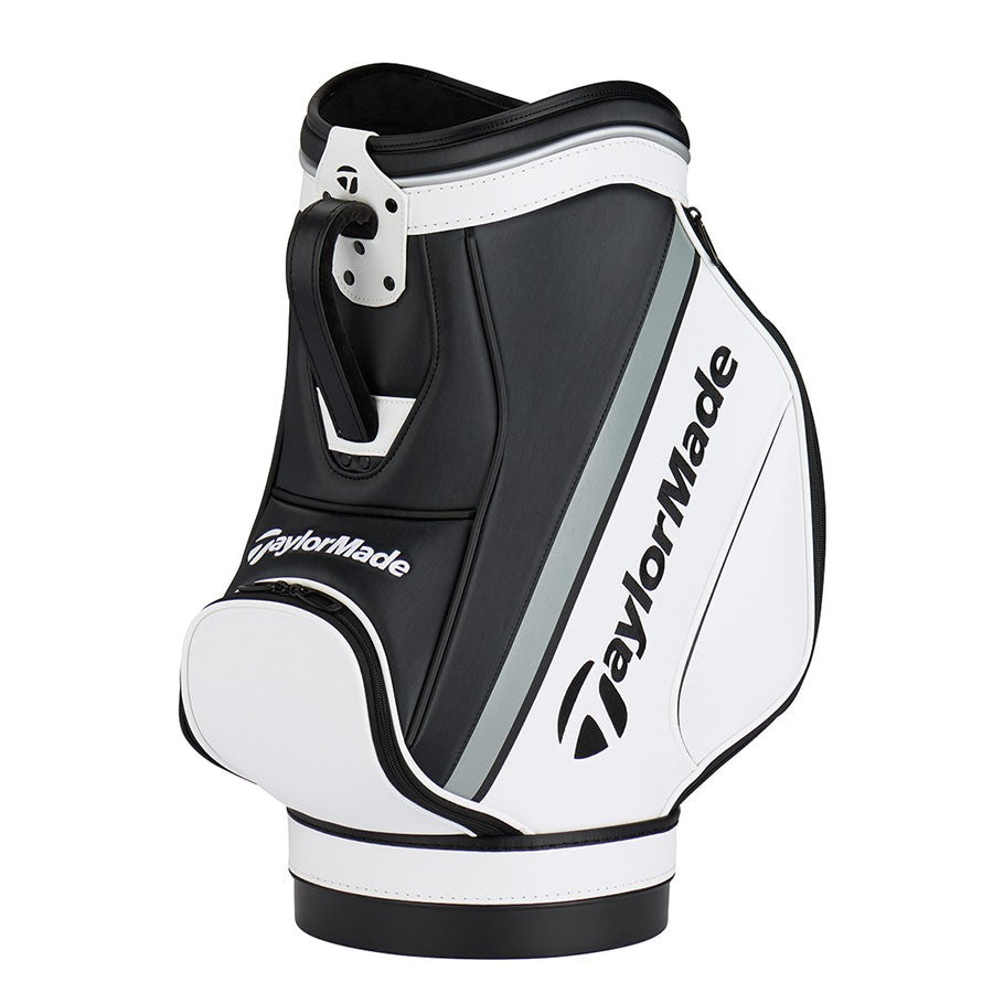 TaylorMade Den Caddie Storage Caddie Synthetic Leather Black White Gray
