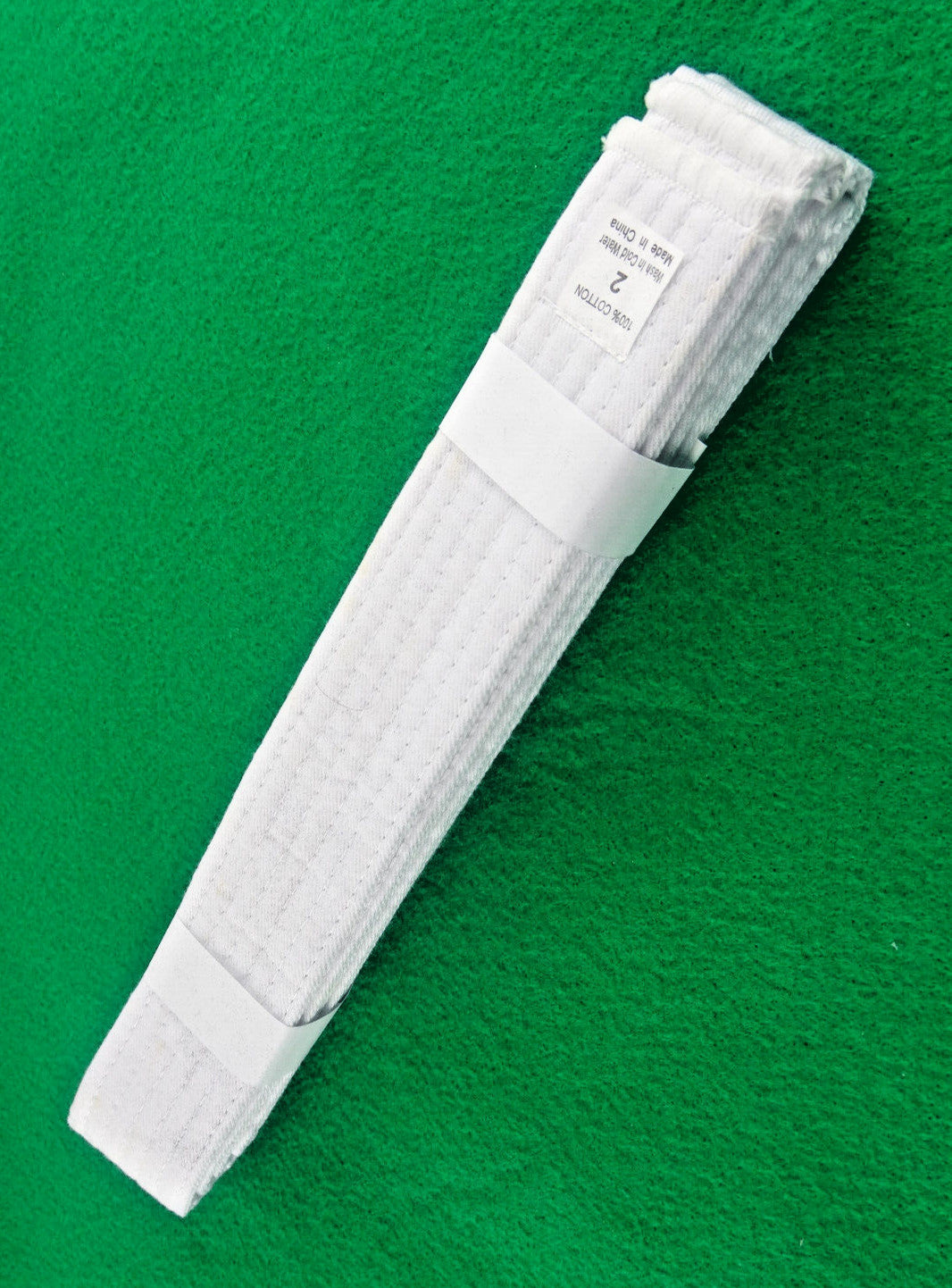 Martial Arts White Belt for Karate Taekwondo Uniform 87 Inch Long
