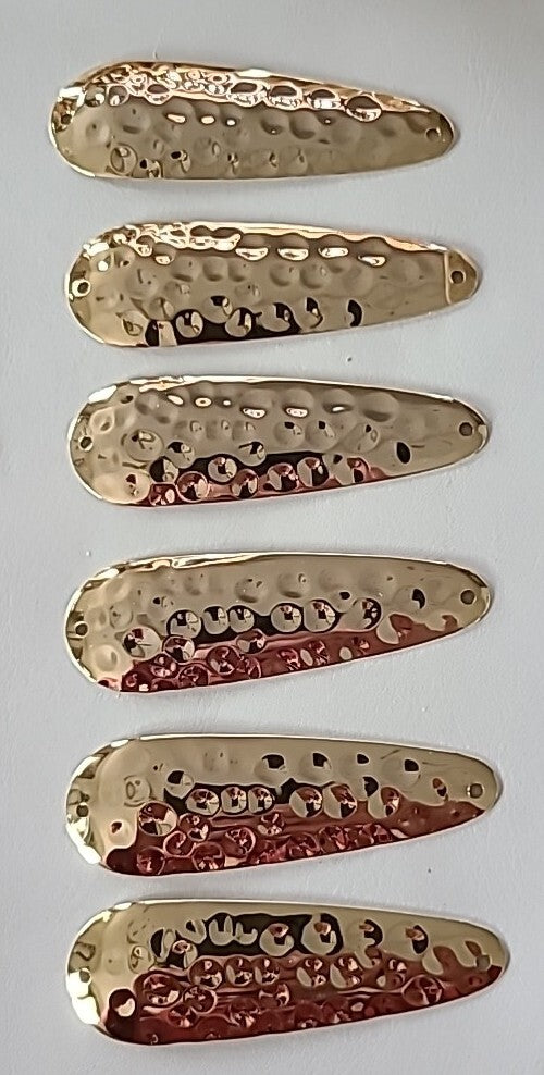 Fishing Trolling Spoons 3-inch Hammered Gold Lures Pack for Freshwater Fish