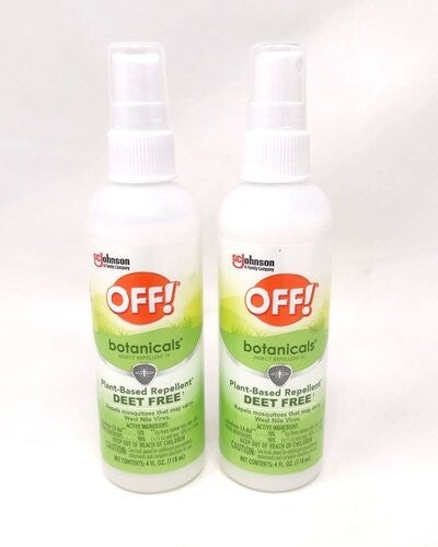 Plant-Based Insect Repellent Spray - Deet-Free Mosquito & Bug Spray 4 oz. 2 Pack