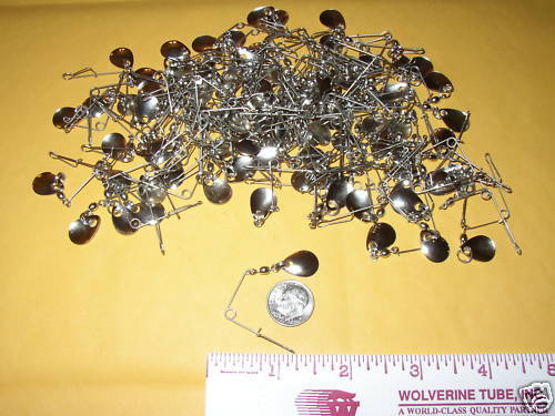 25 Nickel Beetle Spinner Jigs for Fishing - Size 0