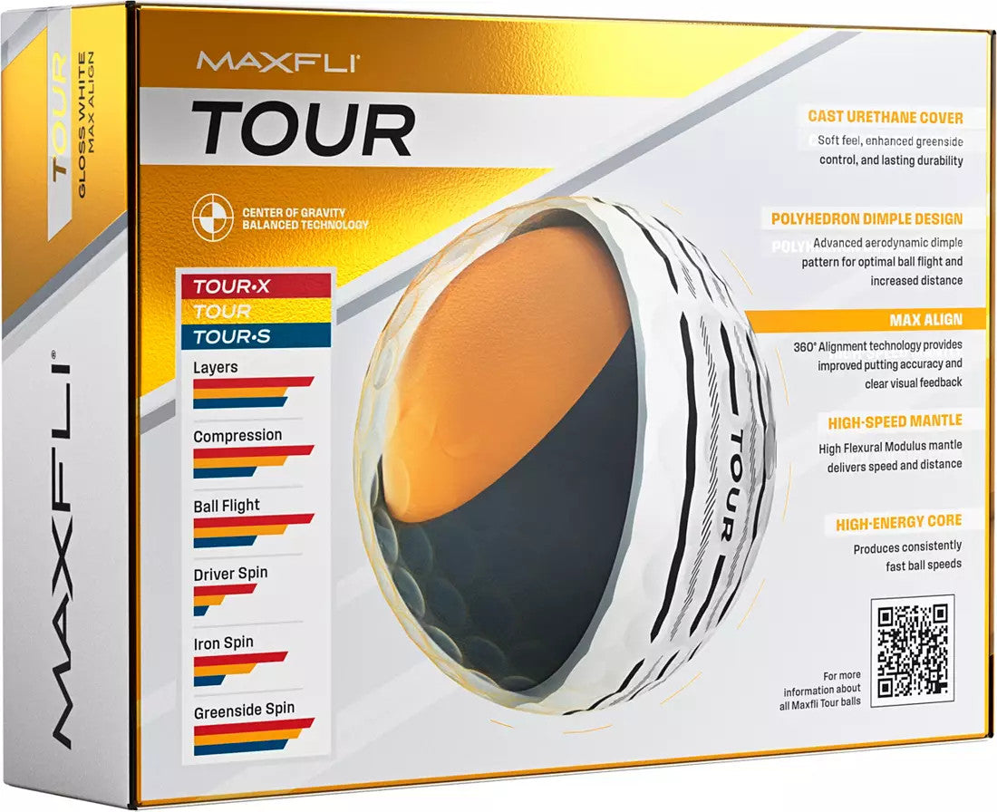Maxfli Tour Max Align Golf Balls 24 White Balls 2 Pack - Performance & Accuracy