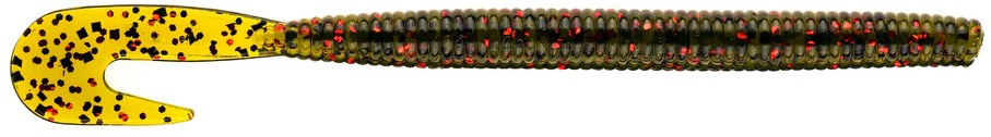 Fishing Soft Plastic Worms - 5.75 Inch Bait Infused Lures for Bass & Catfish