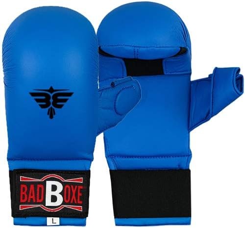 Martial Arts Training Gloves for Karate Sparring - Small Blue