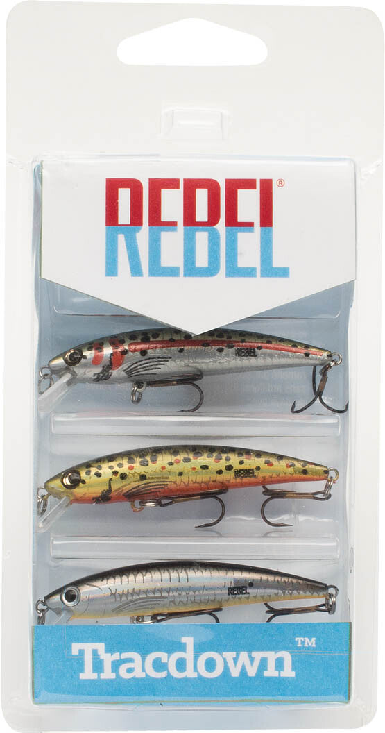 Fishing Lures - 3-Piece Minnow Variety Pack for Bass & Trout