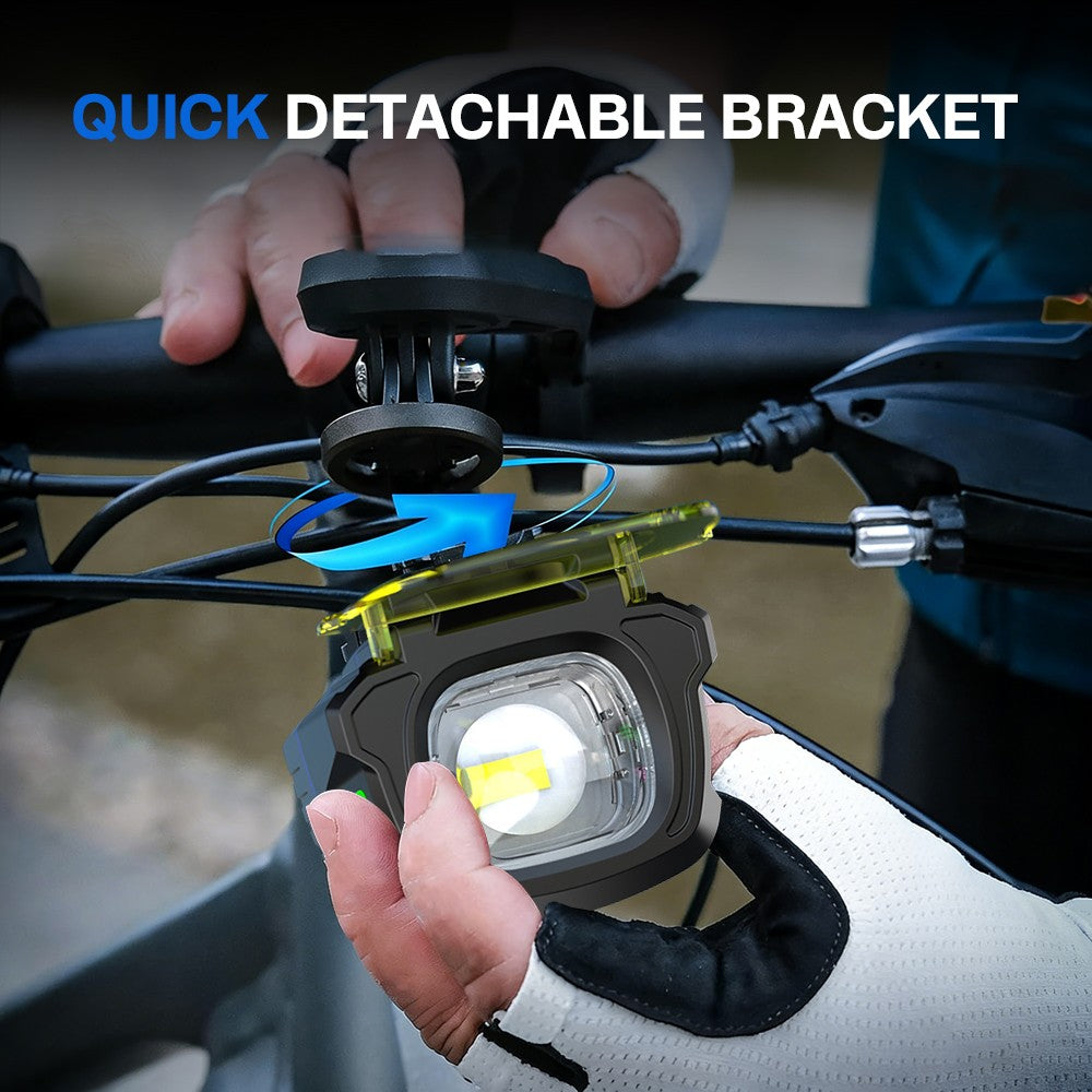 1100LM Bicycle Headlight with Dual Beam & Wireless Remote Control