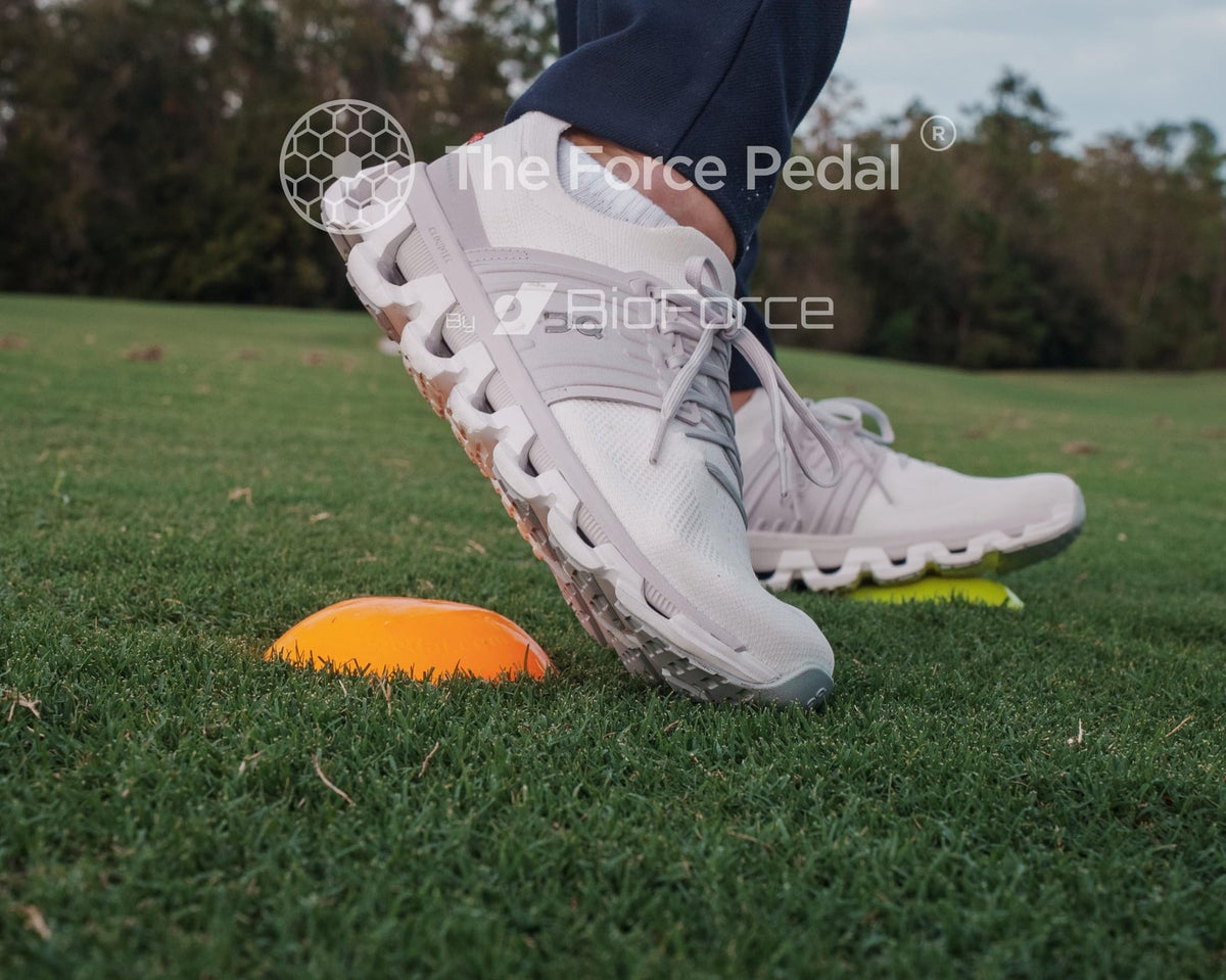 Golf Swing Training Aid - Ground Reaction Force Pedals for Increasing Club Head Speed