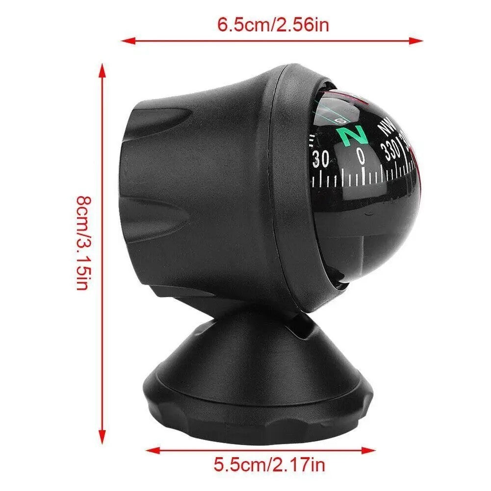 Marine Boat Compass Ball Navigation Dashboard for Vehicles & Watercraft