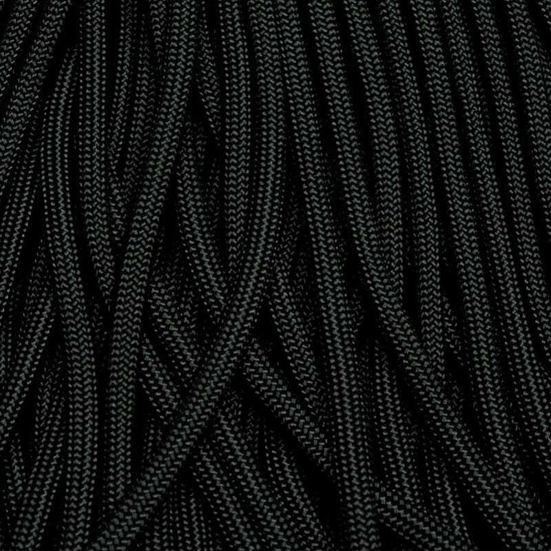 550 Paracord 100 FT Black Nylon Outdoor Utility Cord Made in USA