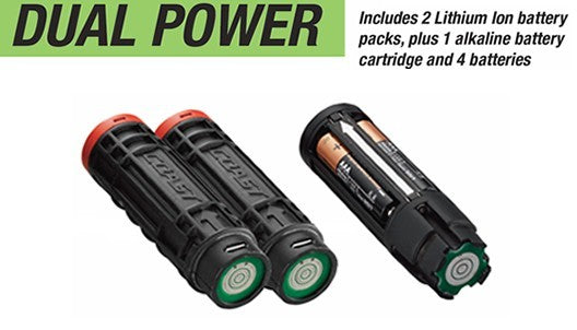 Rechargeable LED Long Distance Focusing Flashlight Black - 300 Lumens