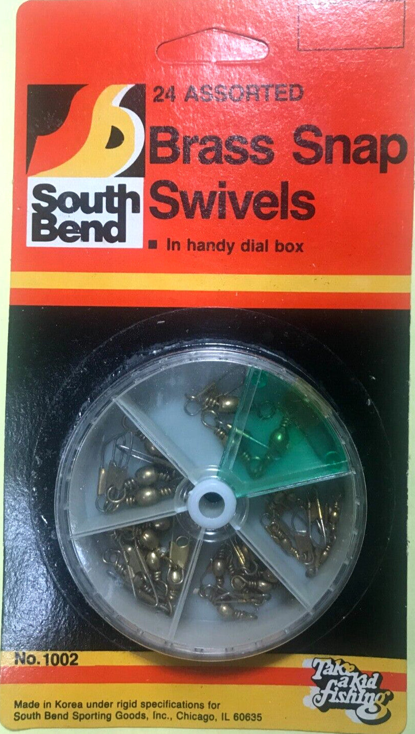 Assorted Brass Snap Swivels for Fishing Tackle - Perch Walleye Pan Fish