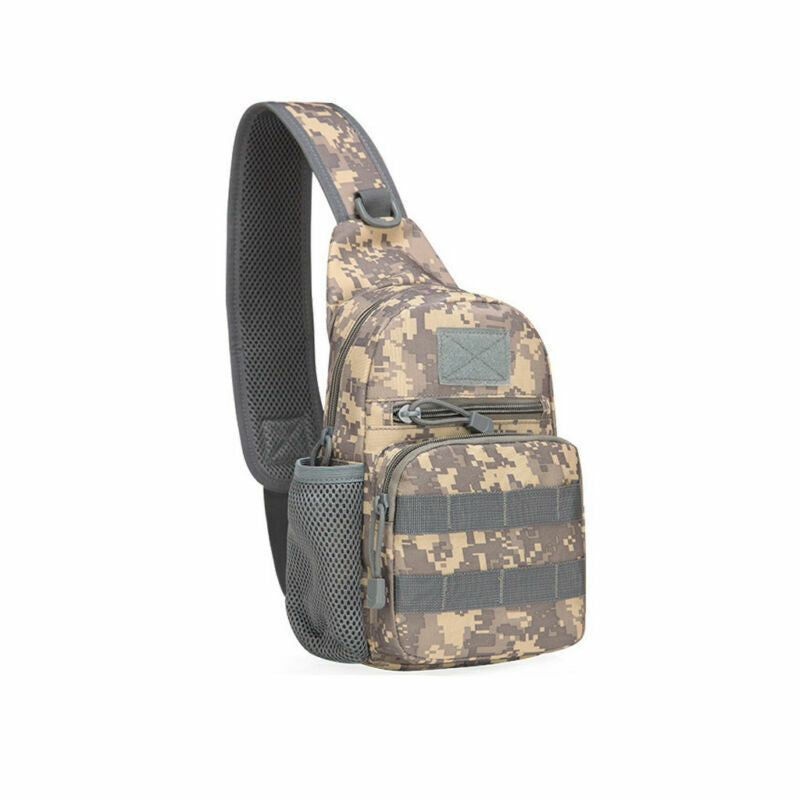 Outdoor Tactical Backpack Sling Bag with Molle Pouch Waist Pack