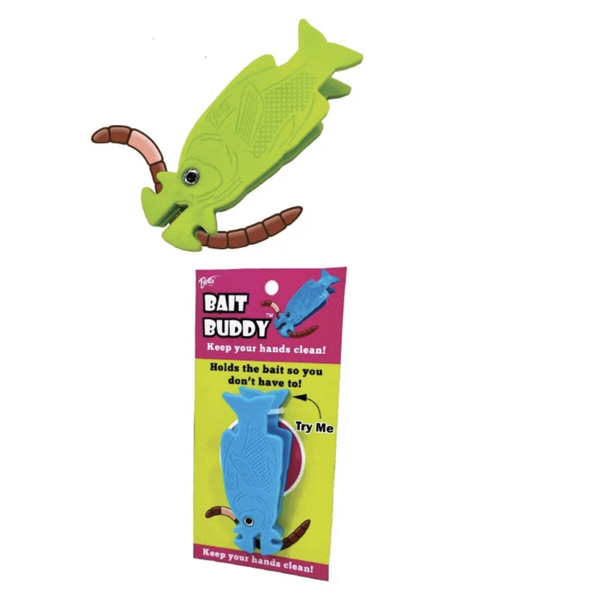 Fishing Bait Holder Tool - Assorted Colors, 3.5 Inch, Secure Grip