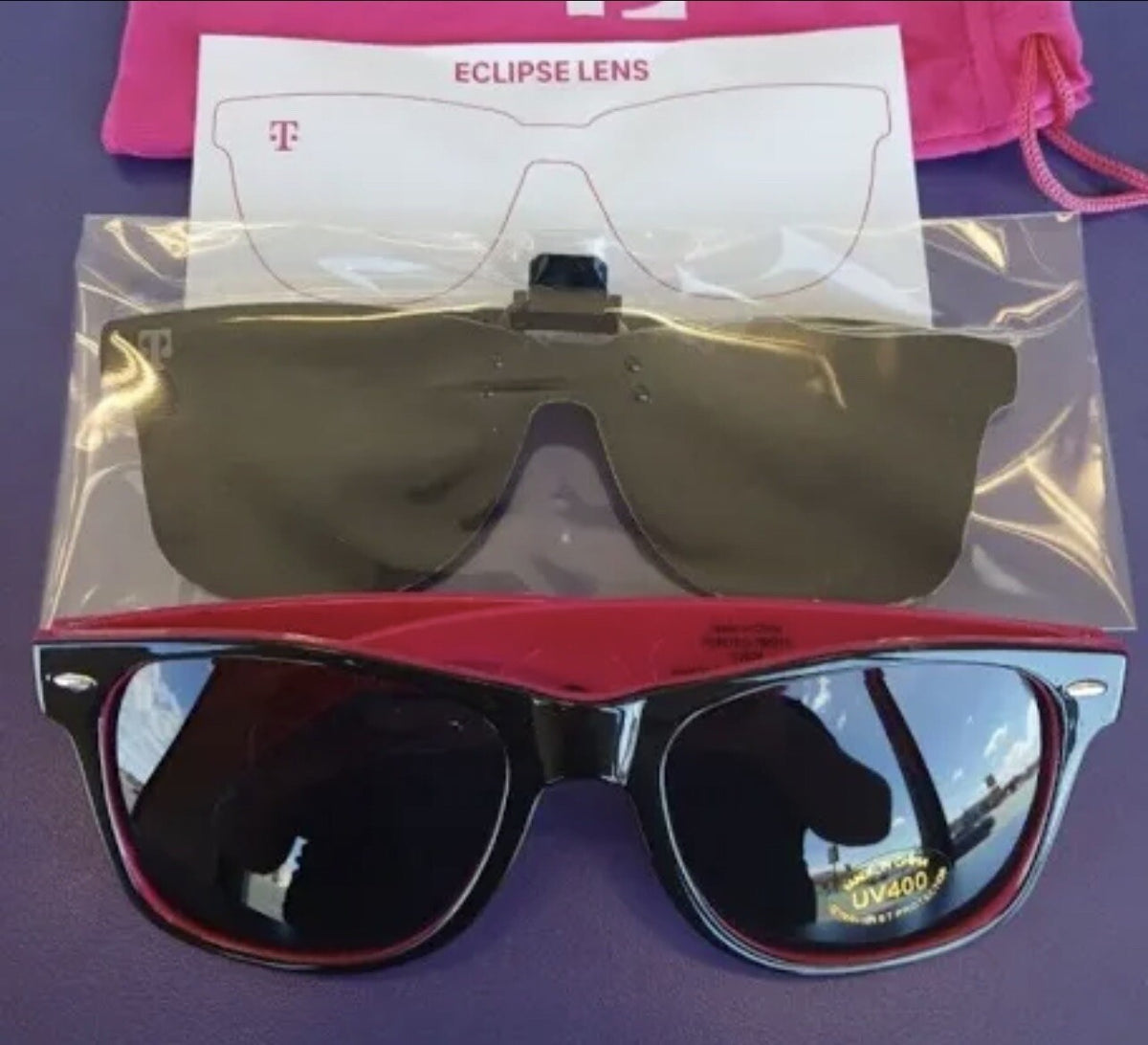 T-Mobile Solar Eclipse Sunglasses 2024 ISO Certified UV Protection