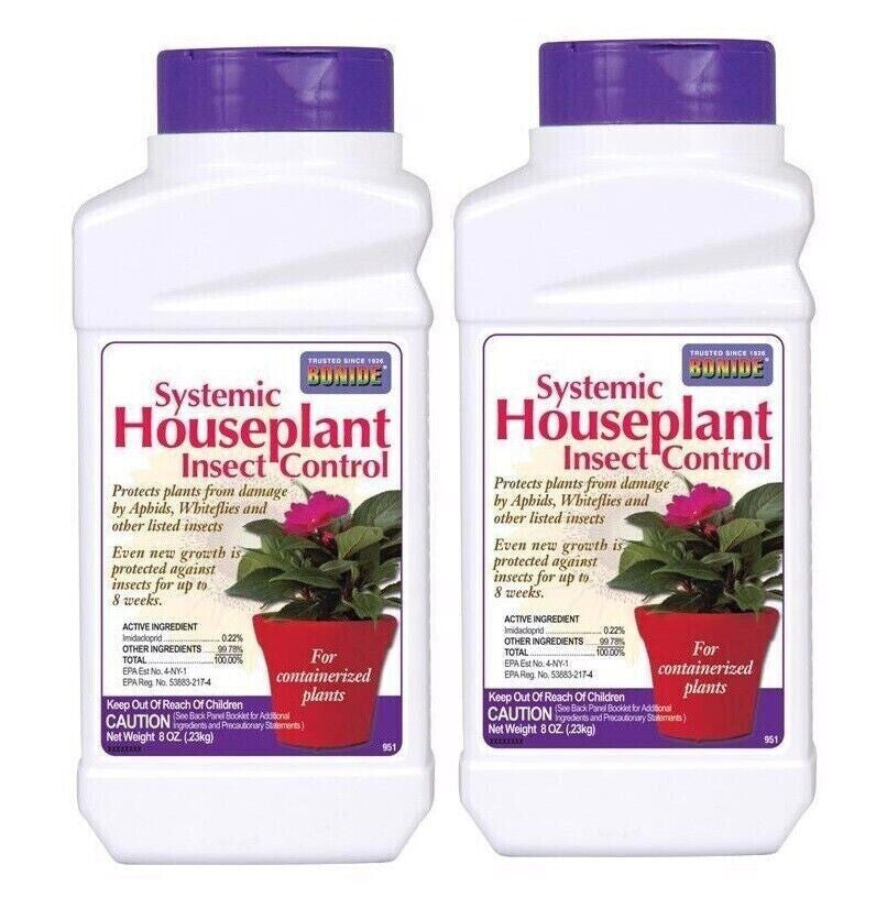 Bonide Systemic House Plant Insect Control 8 Oz - Protects Against Aphids & White Flies