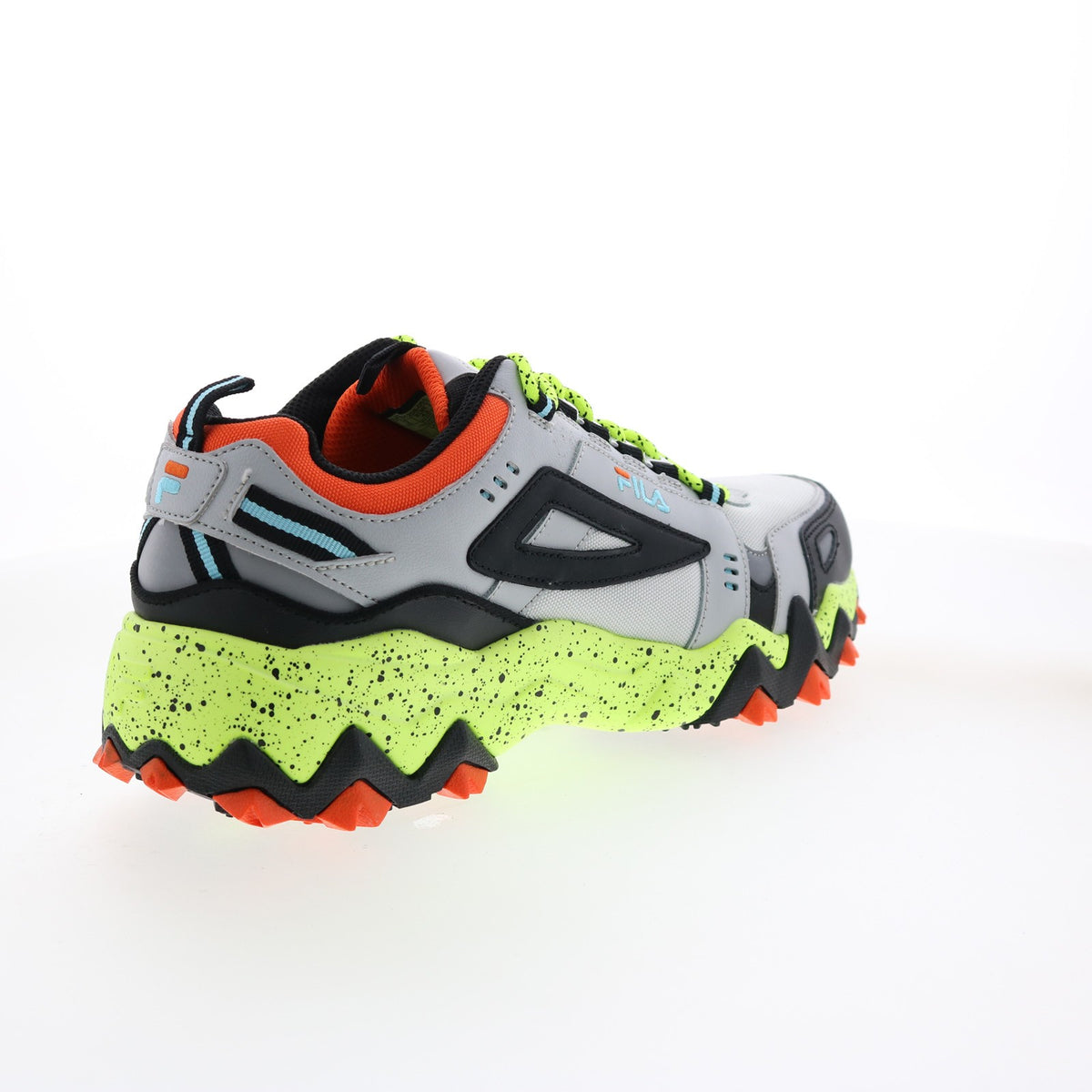 Men's Trail Hiking Shoes - Gray Leather Athletic Sneakers