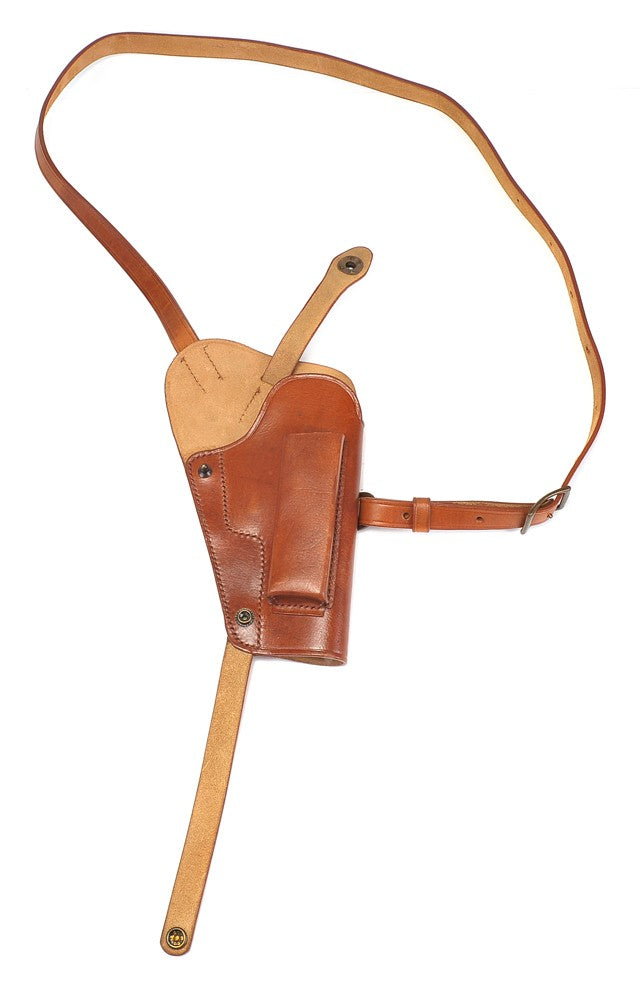 Leather Shoulder Holster Fits Beretta 92FS Taurus PT92 with Magazine Pouch