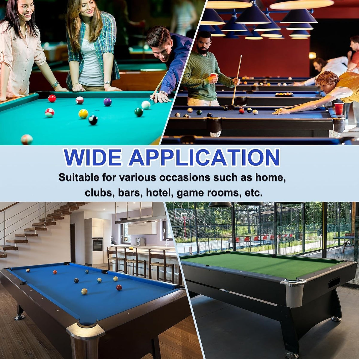 8ft Red Pool Table Felt Replacement Kit for Indoor Use