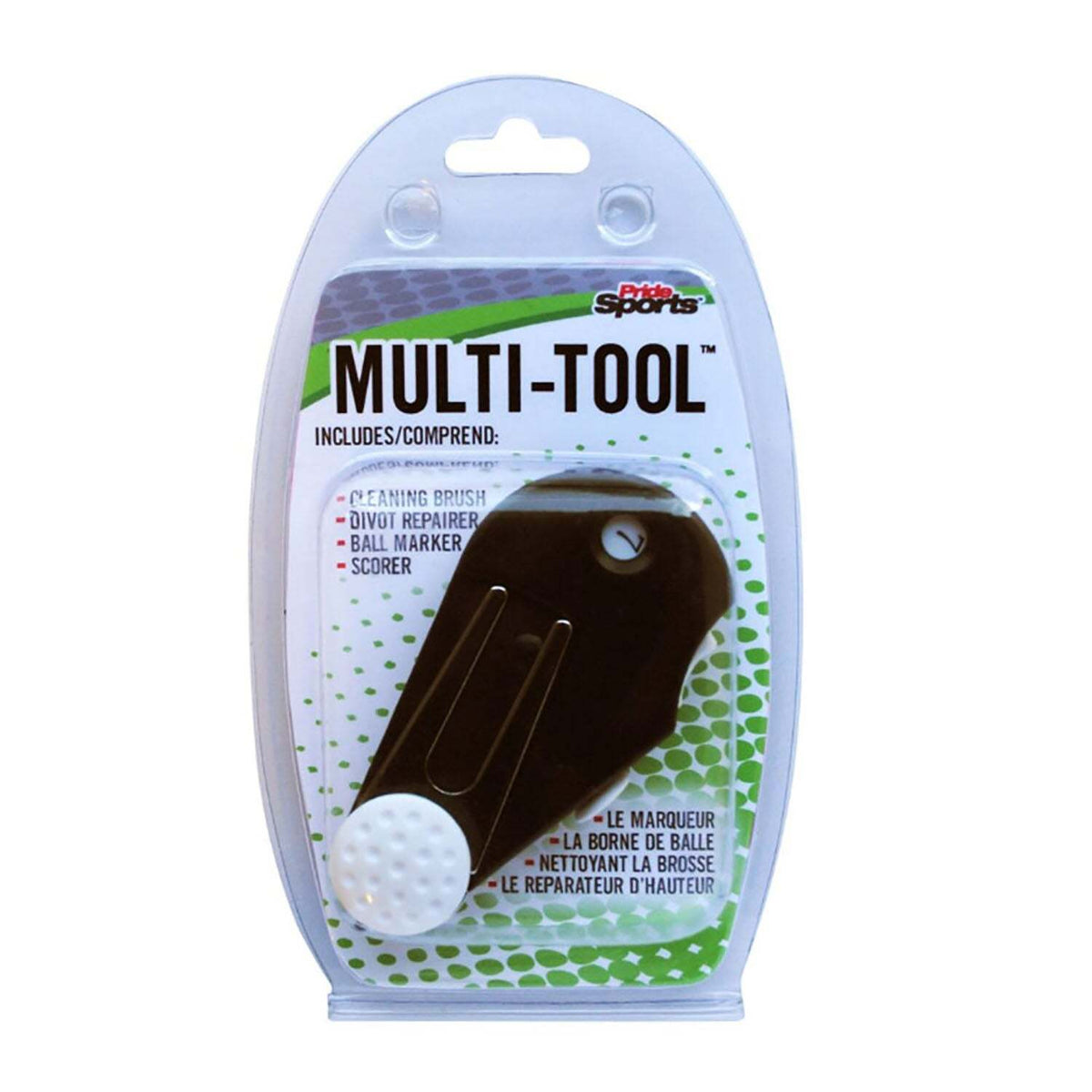 Golf Multi-Tool Cleaning Brush Divot Repairer Ball Marker Scorecard