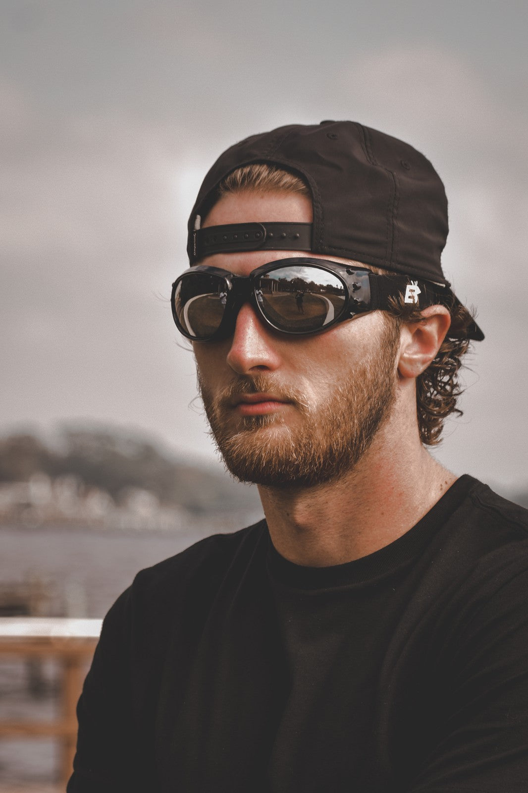 Polarized Goggles with Smoke Lens, Anti-Fog, UV400 Protection, Adjustable Strap
