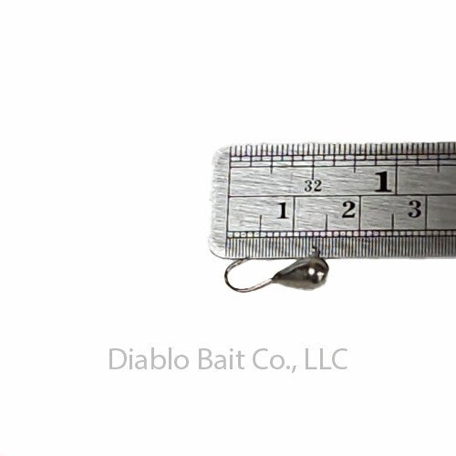 Unpainted 5mm Jig Baits for Ice Fishing - 100 Pack