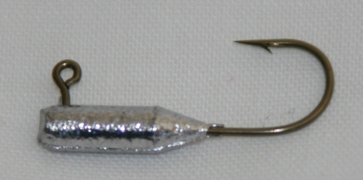 25 Pack 1/32 oz Tube Insert Jigs for Crappie Perch Bream Fishing - Bronze Aberdeen Hooks