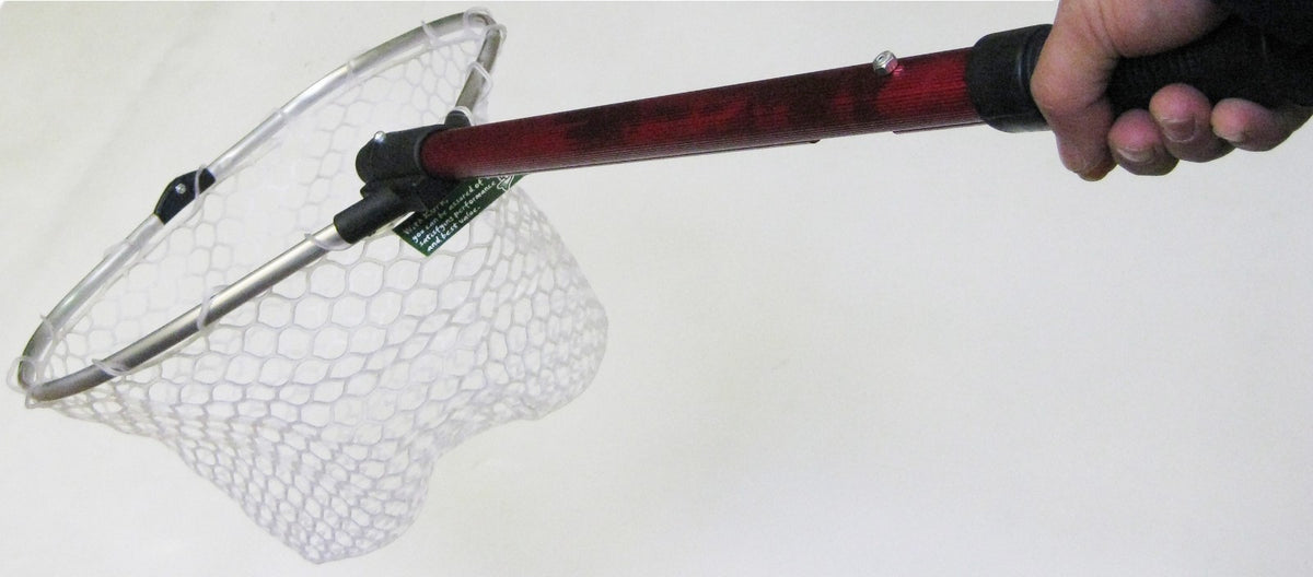 Collapsible Aluminum Fishing Landing Net - 36x15 Inch Extended Size