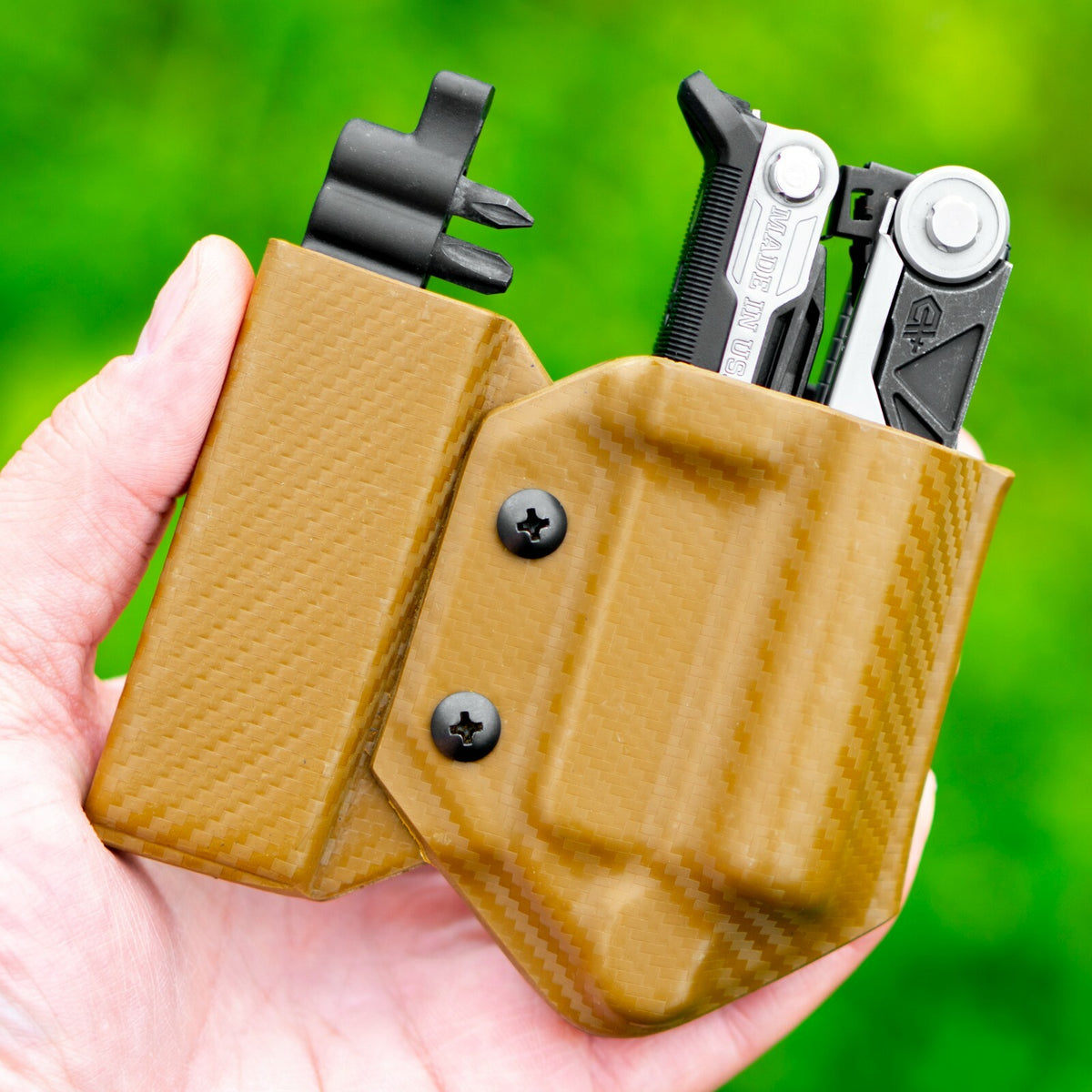 Kydex Multitool Sheath for Gerber CENTER-DRIVE & Bit Sidecar - Custom Fit, Made in USA