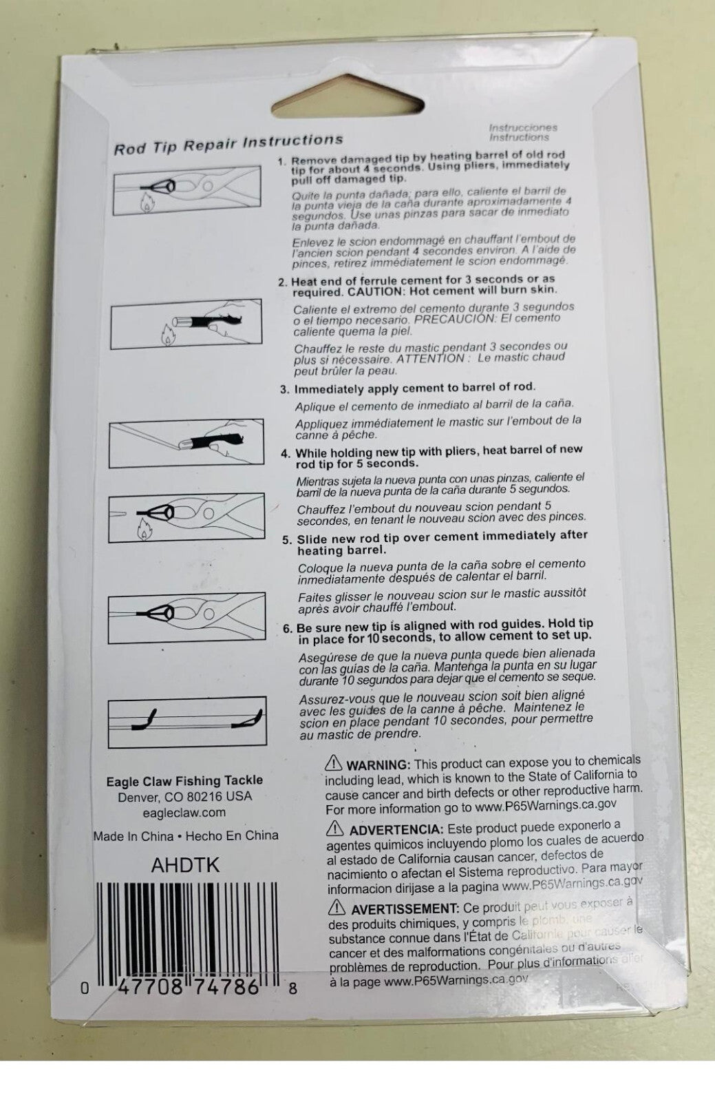 Heavy Duty Fishing Rod Tip Repair Kit with Glue - Multiple Sizes, Ceramic Guides