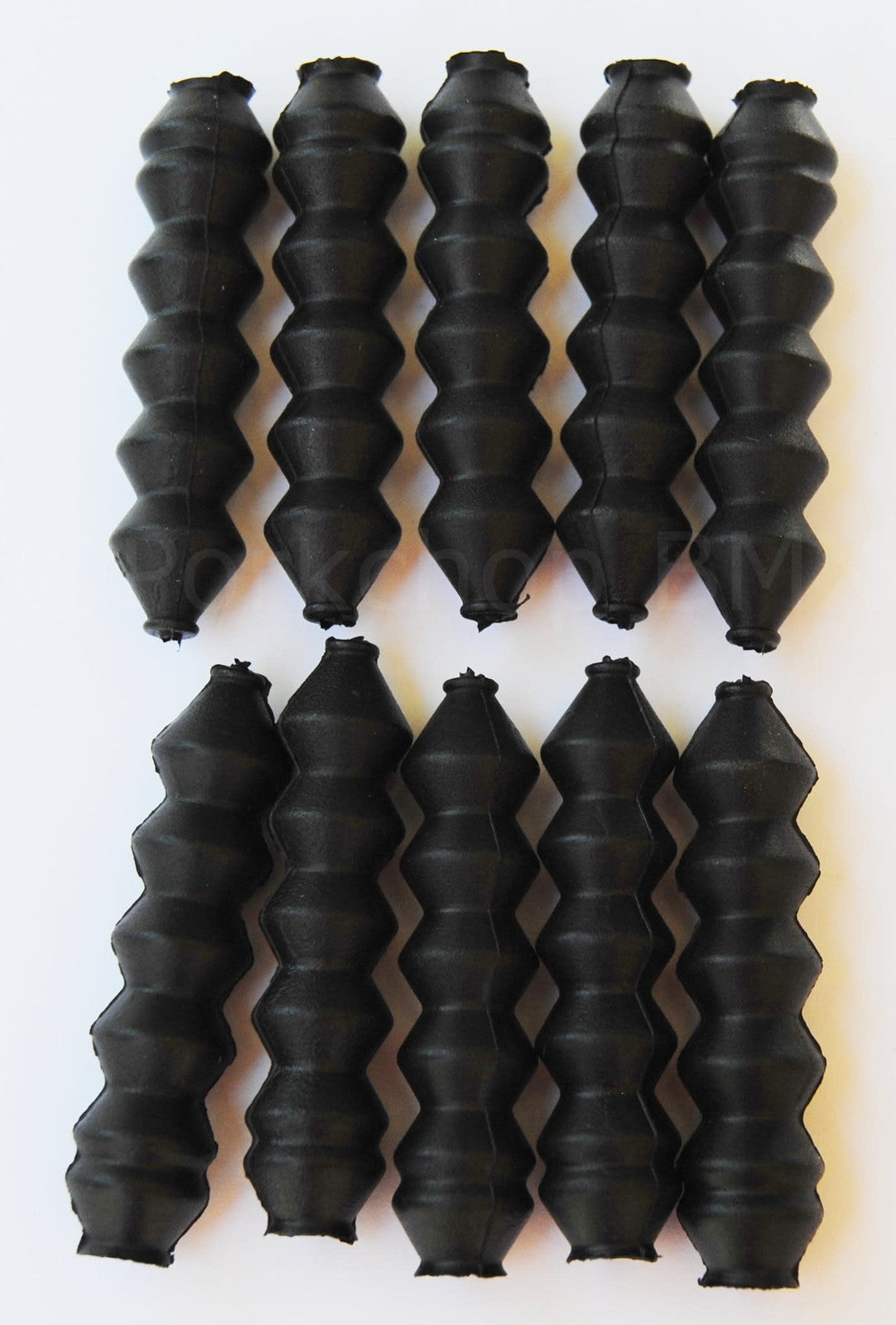 Bike V-Brake Noodle Dust Boot Cover - Pack of 10, Black