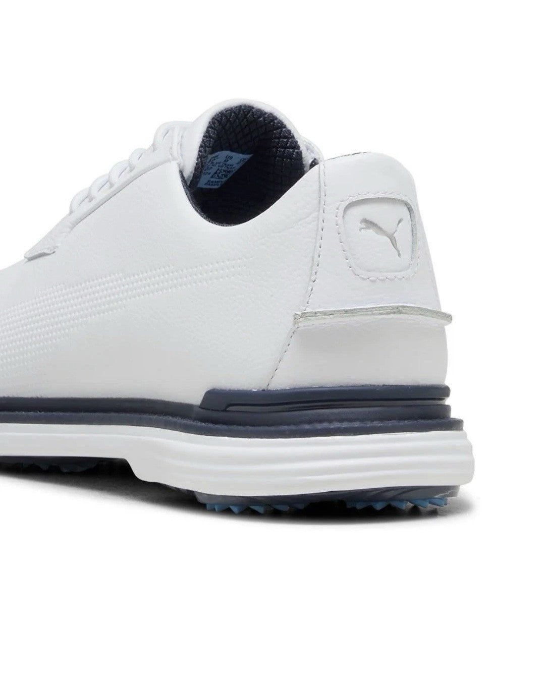 Waterproof Golf Shoes with Spikeless Traction - White Navy