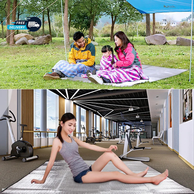 Camping Foam Mat with Aluminum Foil Insulation for Outdoor Use