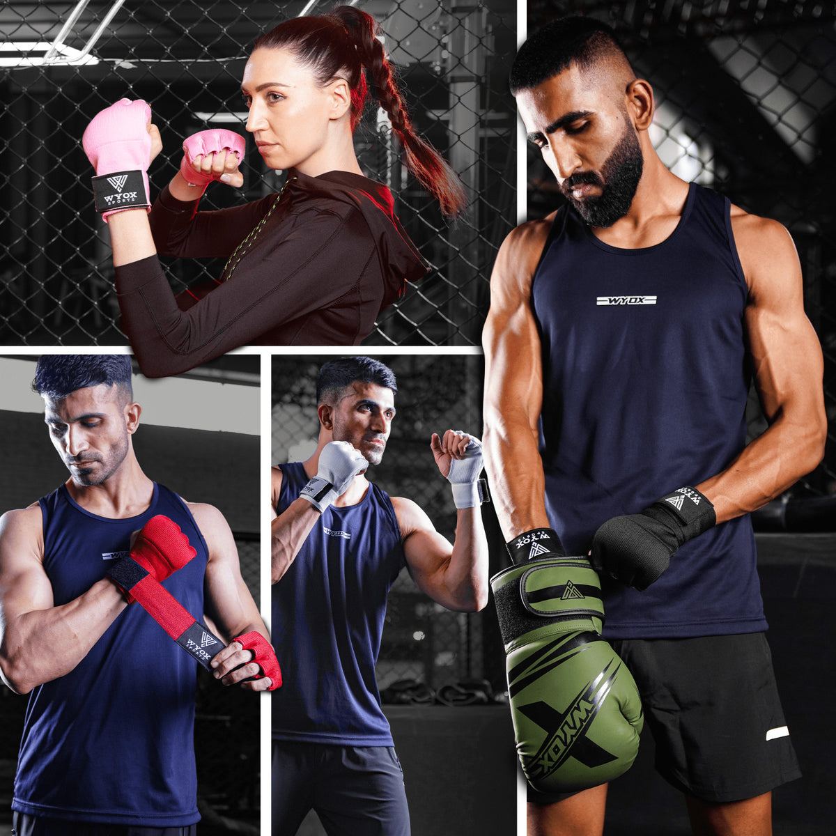 Kids Boxing Gloves & Gel Hand Wraps Set for Martial Arts Training