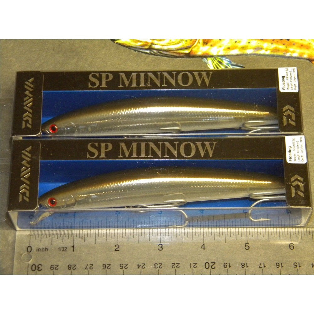 Daiwa Salt Pro SP Minnow Floating Fishing Lure - DSPM15F32, Sand Eel Elver, Pack of 2