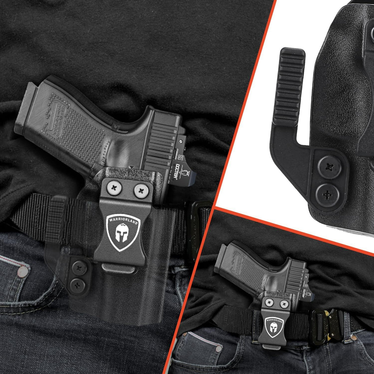 Holster Claw Kit for IWB Holsters - Ambidextrous Concealment Wing Adjustable